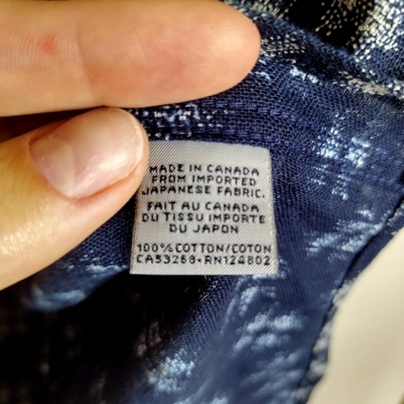 Naked & Famous long sleeve abstract print button down shirt sz S - Picture 6 of 8